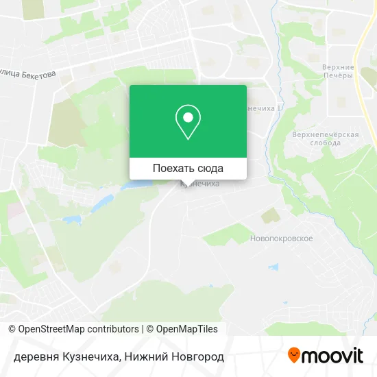 Карта деревня Кузнечиха