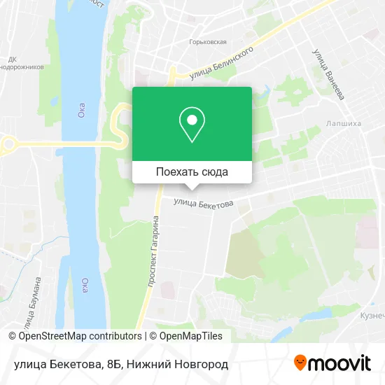 Карта улица Бекетова, 8Б