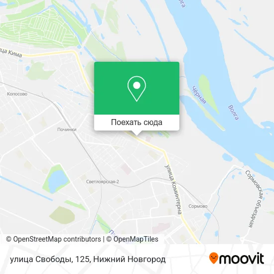 Карта улица Свободы, 125