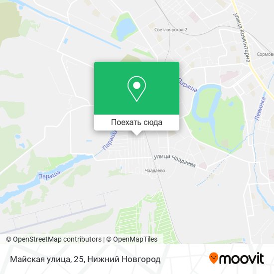 Карта Майская улица, 25