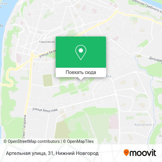 Карта Артельная улица, 31