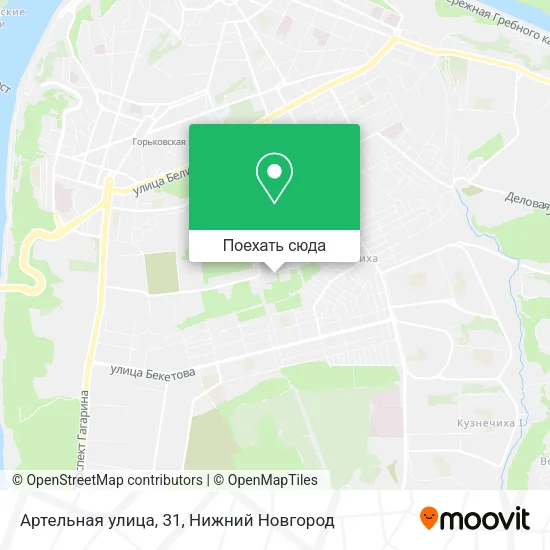 Карта Артельная улица, 31