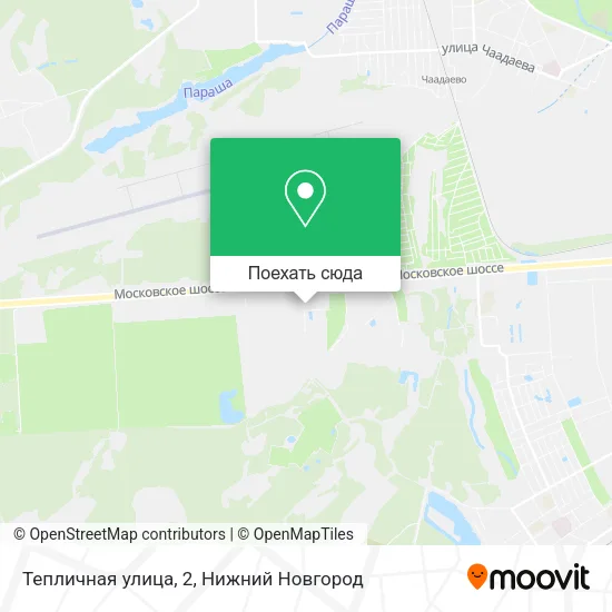 Карта Тепличная улица, 2