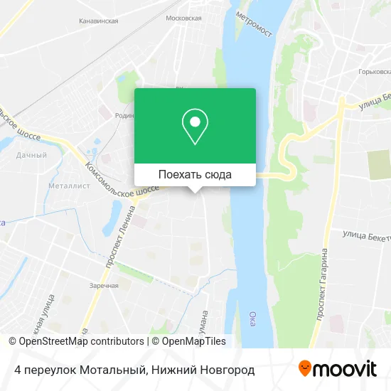 Карта 4 переулок Мотальный
