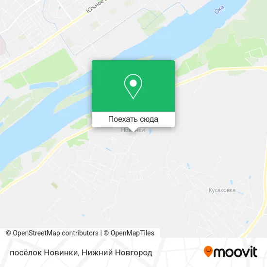 Карта посёлок Новинки