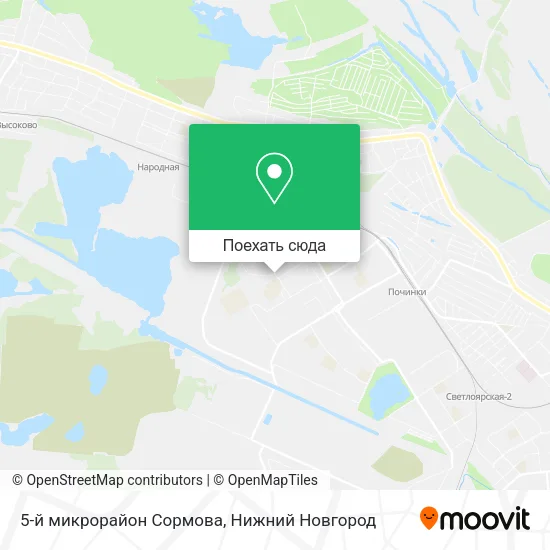 Карта 5-й микрорайон Сормова