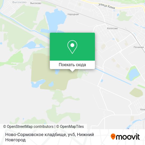 Карта Ново-Сормовское кладбище, уч5