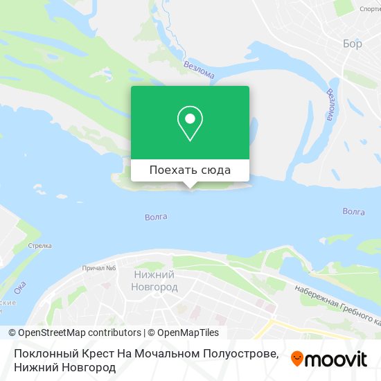 Карта Поклонный Крест На Мочальном Полуострове
