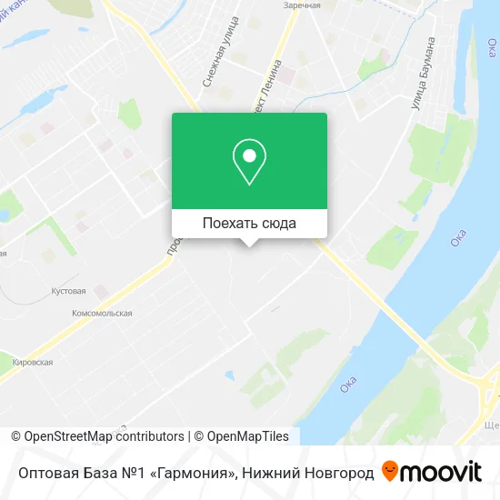 Карта Оптовая База №1 «Гармония»