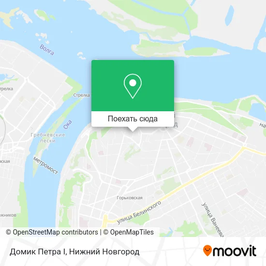 Карта Домик Петра I