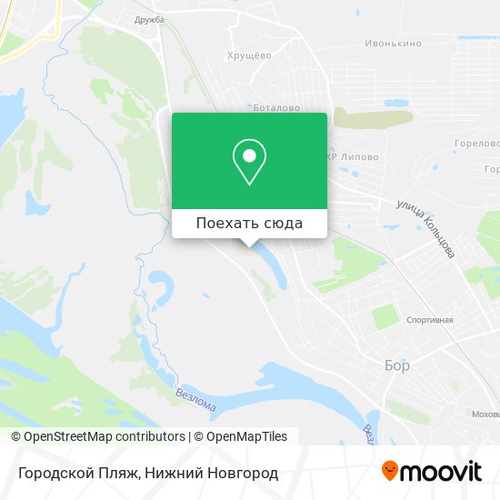 Карта Городской Пляж