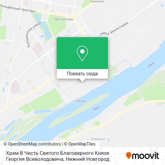 Карта Храм В Честь Святого Благоверного Князя Георгия Всеволодовича