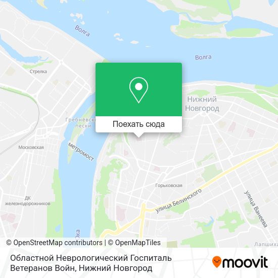 Карта Областной Неврологический Госпиталь Ветеранов Войн