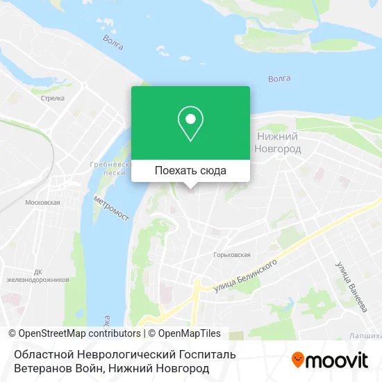 Карта Областной Неврологический Госпиталь Ветеранов Войн