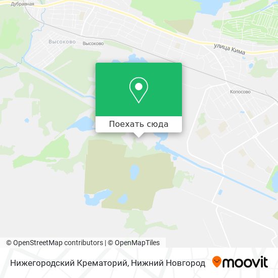 Карта Нижегородский Крематорий