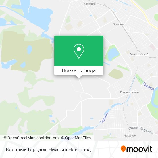 Карта Военный Городок