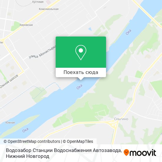 Карта Водозабор Станции Водоснабжения Автозавода