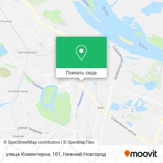 Карта улица Коминтерна, 101