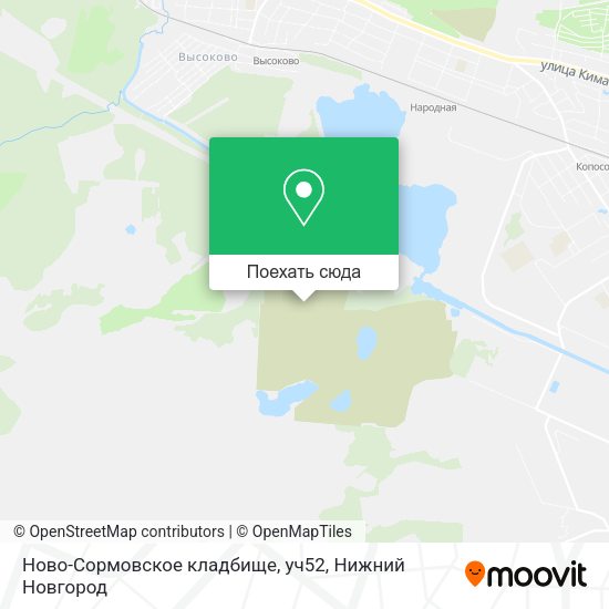 Карта Ново-Сормовское кладбище, уч52