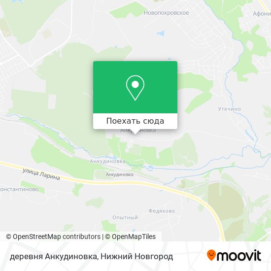 Карта деревня Анкудиновка