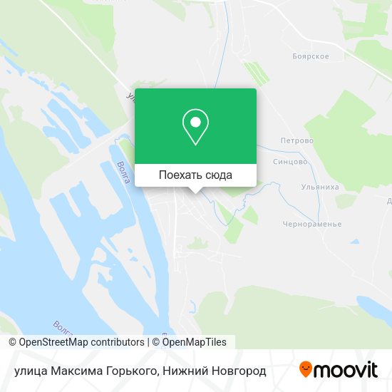 Карта улица Максима Горького