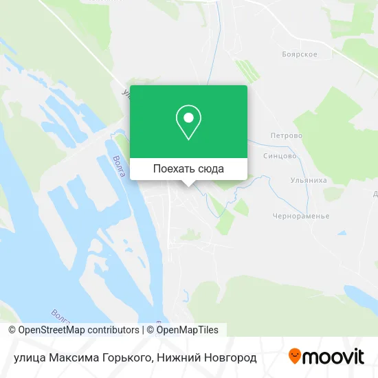 Карта улица Максима Горького