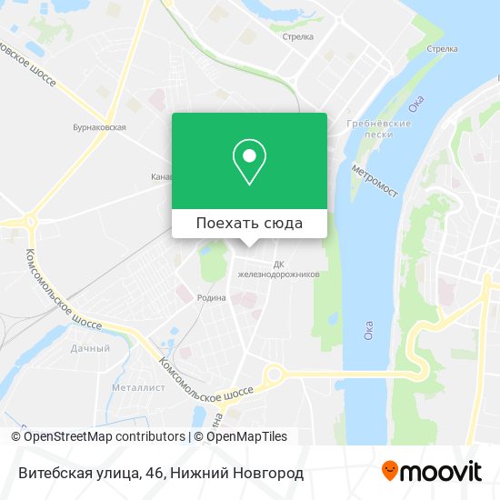 Карта Витебская улица, 46