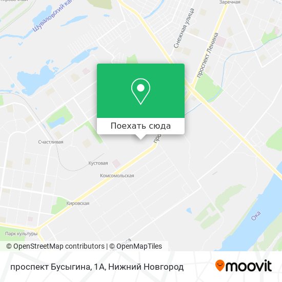 Карта проспект Бусыгина, 1А