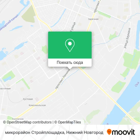Карта микрорайон Стройплощадка
