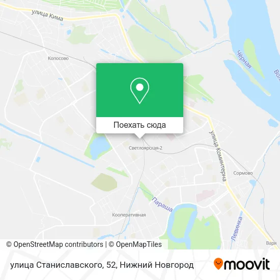 Карта улица Станиславского, 52