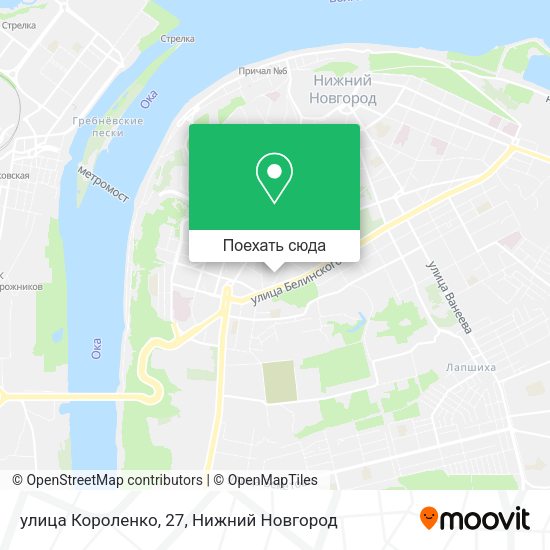 Карта улица Короленко, 27