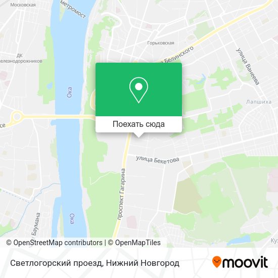 Карта Светлогорский проезд