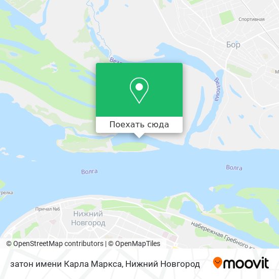 Карта затон имени Карла Маркса