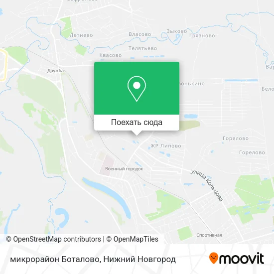 Карта микрорайон Боталово