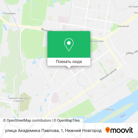 Карта улица Академика Павлова, 1