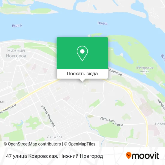 Карта 47 улица Ковровская