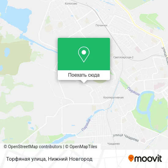 Карта Торфяная улица