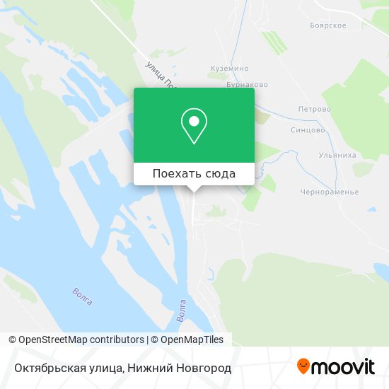Карта Октябрьская улица