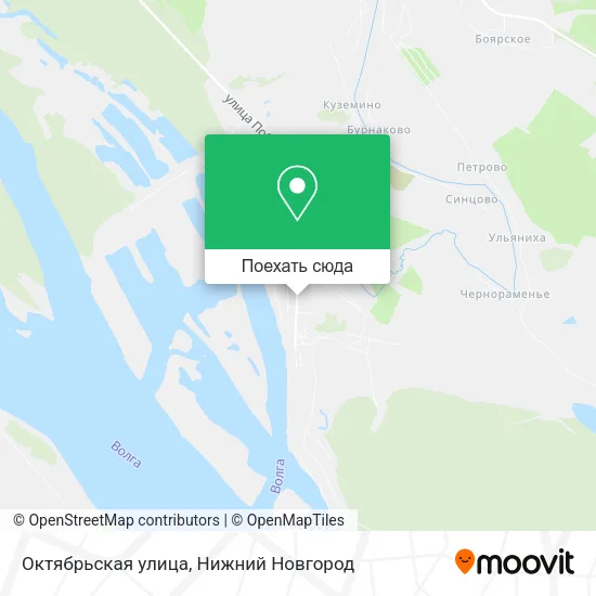 Карта Октябрьская улица