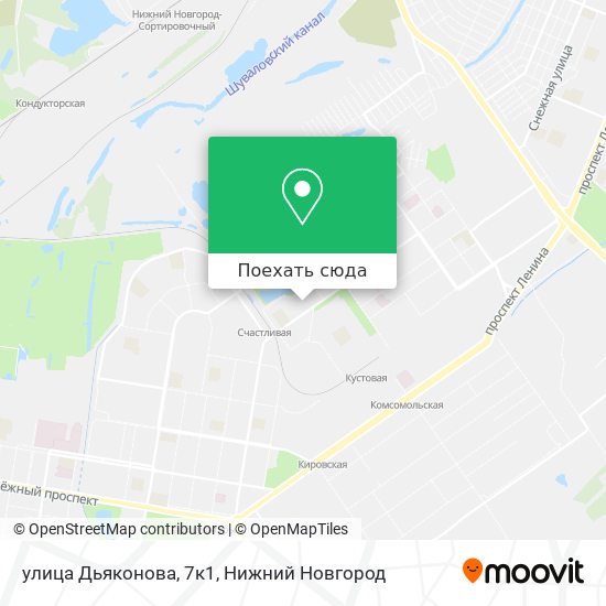 Карта улица Дьяконова, 7к1