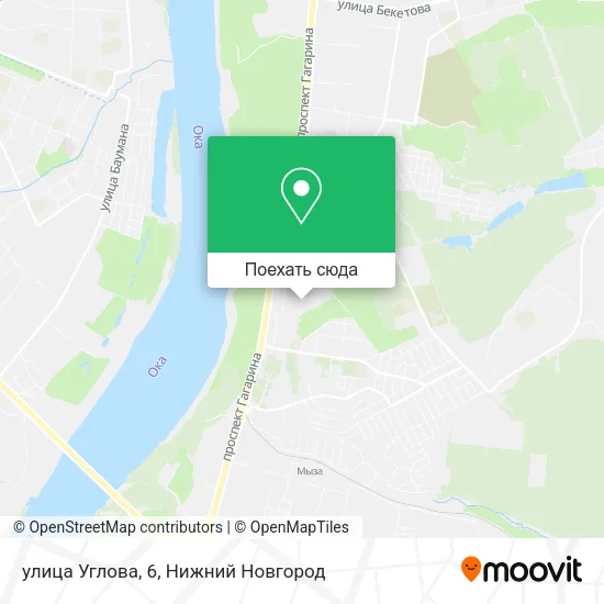 Карта улица Углова, 6