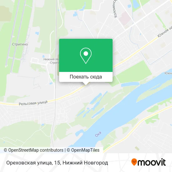 Карта Ореховская улица, 15