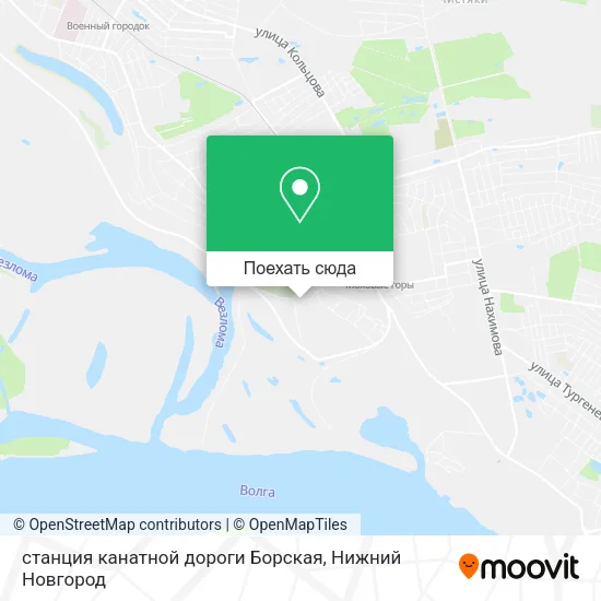 Карта станция канатной дороги Борская