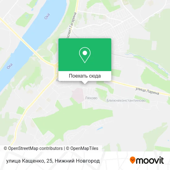 Карта улица Кащенко, 25