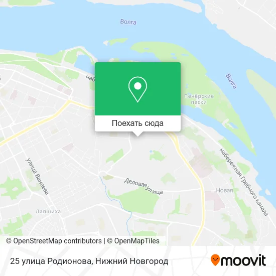 Карта 25 улица Родионова