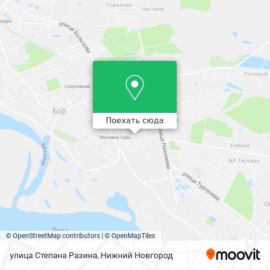 Карта улица Степана Разина
