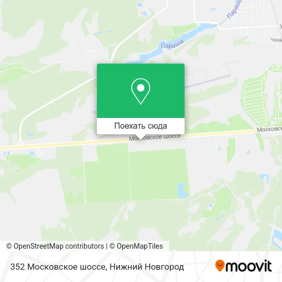 Карта 352 Московское шоссе