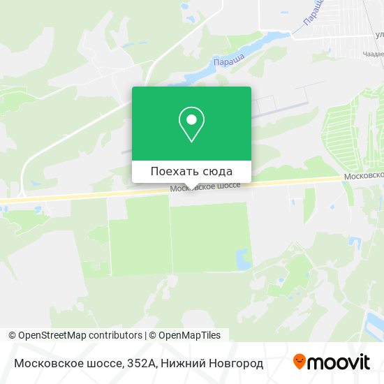 Карта Московское шоссе, 352А