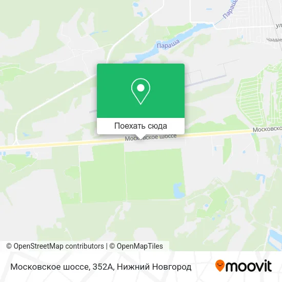 Карта Московское шоссе, 352А