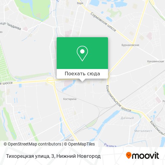 Карта Тихорецкая улица, 3